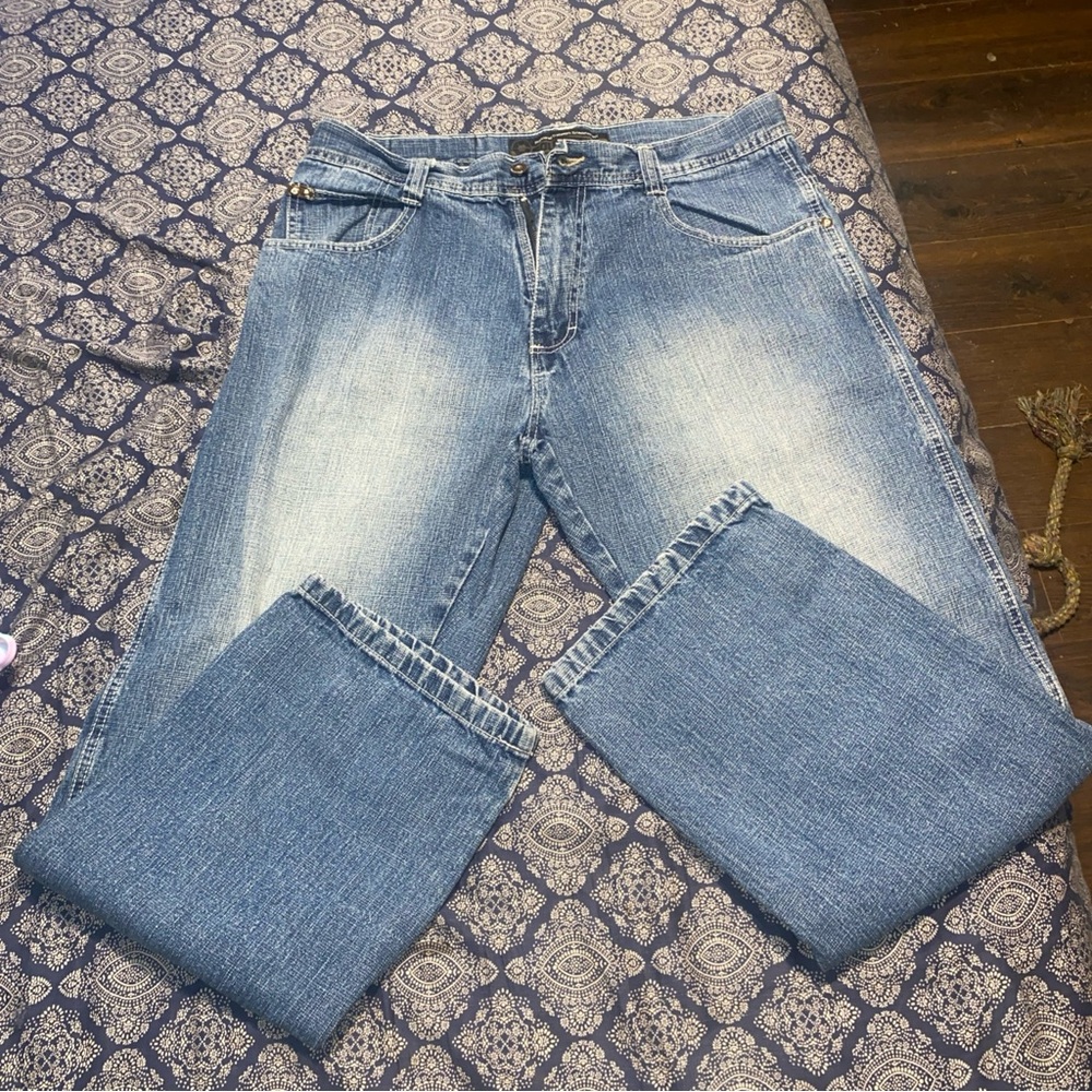 South Pole Blue Denim with Black Patch